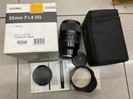 [保固一年][高雄明豐] 公司貨 Sigma Art 35mm F1.4 DG for Sony [K1778]