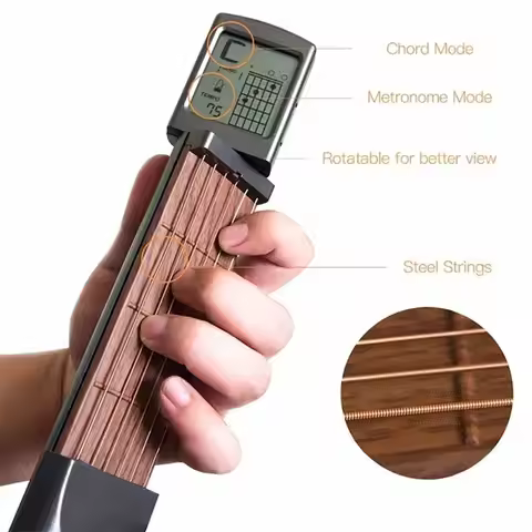 Accessories Guitar Beginner Guitar Chord Trainer Rotatable Portable Guitar Training Tool Lightweight