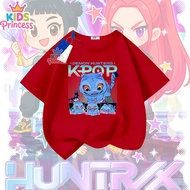 Kpop Demon Hunters Kids And Teens T-Shirt Made Of Cotton Short Sleeve Huntrix Boys01 Style 90-150 N6