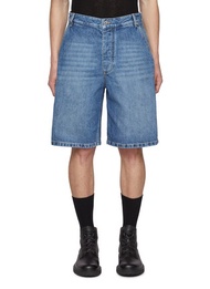 BOTTEGA VENETA RELAXED VINTAGE INDIGO DENIM SHORTS