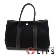 愛馬仕 Garden Party 30 Toile Officière/Buffle Skipper 女士手提包

黑色 [二手]