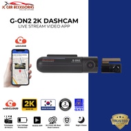 GNet G-ON2 1440P QHD|FHD 2CH Premium Car Dashcam Full Set - Front + Rear + Cable + SD Card (64GB)
