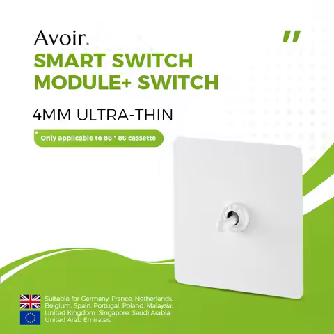 Avoir White Wall Lamp Tuya Wifi Switches Toggle Switches Zigbee Accessoire Brass Lever Switch For Li