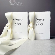 Vows book - Wedding promise card - Model 63