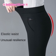 Plus Size M-5XL Legging Long Baggy Pants Women High Waist Straight Cut Casual Black Office Stretchab