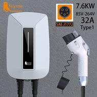 Feyree Type2 EV Charger ที่ชาร์จรถไฟฟ้า Type2ที่ชาร์จอีวี Type1 EVSE Wallbox ที่ชาร์จแบตในรถ GB/T 32A 7KW 1 Phase 5M เหมาะสำหรับ BYD ATTO 3 Ora Good Cat VOLVO XC40 XC60 MG ZS EP HAVAL H6 Jolion และ