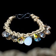 Nine Gems Macrame Bracelet (6” / 15.24cm)