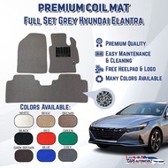 Premium Customized Single Color Coil Car Mats Hyundai Elantra