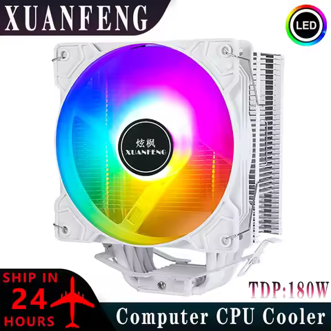 XAUNFENG CPU x79 x99 Cooler 120mm Fan mute 4Pin/PWM Rapid Air-cooled 4/6 Heat Pipe install LGA2011 2