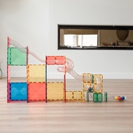 [Connetix Tiles]  66 Piece Ball Run Expansion Pack - STEAM Educational Magnetic Tiles Learning Toy