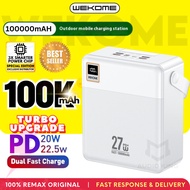 WEKOME Big Capacity 100000mAh PD QC Power Bank Portable Fast Charging 100K Camping Powerbank AKWP100