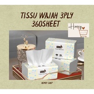 GLISSE Soft Facial Tissue/ Facial Tissue 360 Sheets/ Facial Tissue Facial Tissue/