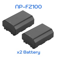 Sony NP-FZ100 Battery and USB Dual Charger สำหรับ A7IV A7CII A7CR A7R5 A7S3 A1 A9 A9R A9S A6700 FX3