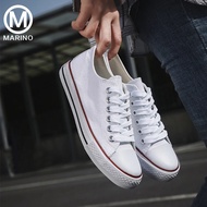 Marino รองเท้า รองเท้าผ้าใบ รองเท้าแฟชั่น รองเท้าผ้าใบผู้หญิง รุ่น A001 - สีขาว