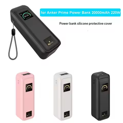 Shockproof Silicone Case Soft Dustproof Protective Cover Portable Anti-drop for Anker Prime Power Ba