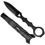 Tactical Edc Camping Fixed Blade Knives, with Kydex Sheath and Pocket Clip for Outdoor Survival Hunt