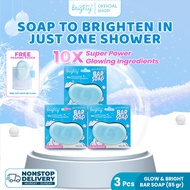 [3 Pcs] Brighty Glow & Bright Bar Soap