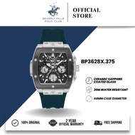 Beverly Hills Polo Club BHPC Jam Tangan Lelaki Men's Rubber Quartz Watch BP3628X