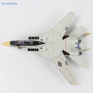 Sun 1:72 Scale F-14 Tomcat Fighter Jet Model - White & ABS Plastic Aircraft With Detailed Design, 10