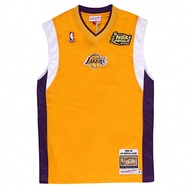 เสื้อเชิ้ตบาสเก็ตบอลแบบวินเทจแท้ รุ่น 2001-02 ของแอลเอ เลคเกอร์ส ฉบับนักกีฬา ไม่มีแขน ความยาวสั้น ปี