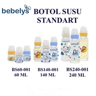 Bosu409 BEBELYS Milk Bottle Standard PP 60ml BS60-001/PP 140ml BS140-001/PP 240ml BS240-001