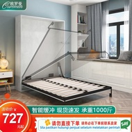 ☜Get giftsST-⛵Invisible Bed Folding Bed Front Side Flip Hidden Bed Bottom Flip Wall Bed Murphy Bed W