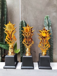 PROMO PIALA LOMBA SET isi 3 JUARA 1 2 3 TATAKAN HITAM POLOS MODEL RANDOM TIDAK BISA PILIH MODEL TING