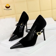Fashion Suede High Heels Party Women Shoes Pumps color splicing High-Heeled Shoes Stiletto Ladies Sh