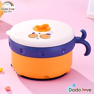 DODOLOVE กล่องข้าวใส่อาหารเด็กสแตนเลส 316 พกพา ก้นดูดโต๊ะ ถ้วยข้าวเด็ก เก็บความร้อนได้ ชามเก็บความร้