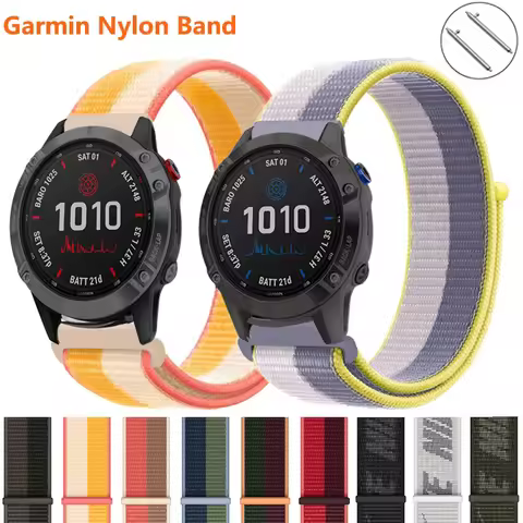 20mm 22mm Nylon Band for Garmin vivoactive 3 4 5 Watch Strap Venu 2 2s SQ Forerunner 645 965 255 256