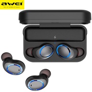 AWEI T3 TWS Bluetooth 5.0 Earphones Wireless Earbuds With Charging Case - Black