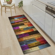 Kitchen Mat Bedroom Living Room Carpet Entrance Doormat Home Hallway Balcony Floor Mat Wood Pattern 