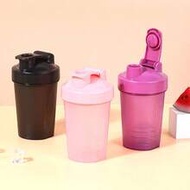 1pc 400ml 14oz Protein Shake Bottle, Milkshake Bottle, Fitness Shake Cup, Sports Water Bottle With W