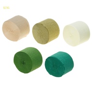 （High discounts）royalking.sg Pack Of 5 Crepe Paper Streamers 410ft Long For Christmas Wedding Birthd