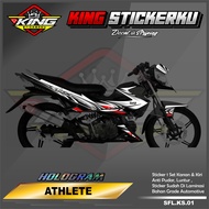 Sticker Striping List Variasi Kawasaki Athlete - Stiker Striping Motor Athlete Desain Racing. KS.01