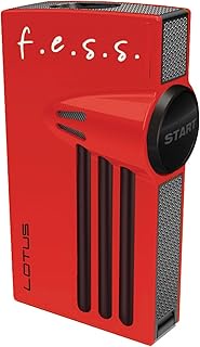 F.E.S.S. Orion Twin Torch Flame Lighter by Vertigo – Windproof Butane Lighter with 10mm Cigar Punch,