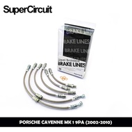 PORSCHE CAYENNE MK 1 9PA (2002-2010) 4 HOSE - SUPERCIRCUIT BRAIDED BRAKE LINES