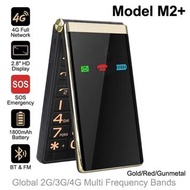 Yeemi M2+ 雙屏翻蓋功能老人手機 黑 金 紅三色‼️