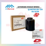 [100% ORIGINAL] QJ MOTOR SRV 250 / SRV 250 AMT / WMOTO ES250I XDV250 XDV OIL FILTER (260106590000)