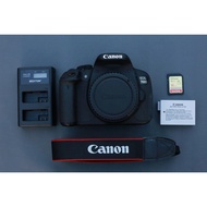 กล้อง Canon EOS 700D (Body) PRELOVED ชัตเตอร์ 19 K + แบตแท้ 1 ก้อน ที่ชาร์จ 1 ชุด SD การ์ด สายห้อยคอ