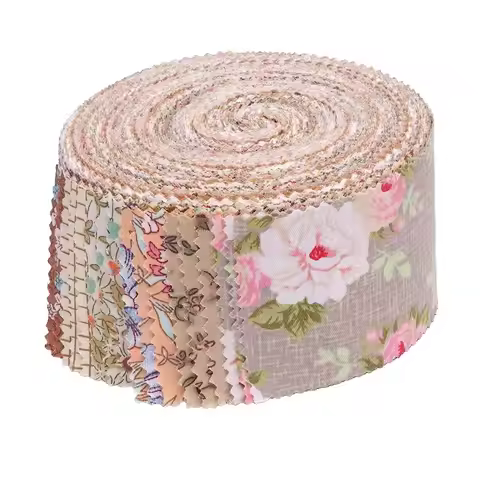 42 Sheets Creative Precuts Fabric Jelly Rolls Vintage Floral Colorful Fashionable Roll Cloth DIY Cra