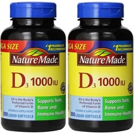 Nature Made® Vitamin D3 1000 IU, 600 Softgels