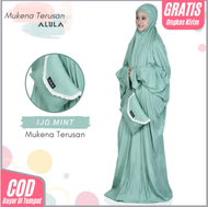 Mukena Terusan Dewasa Jumbo Kain Rayon - Mukena Terusan Bahan Adem - ALULA