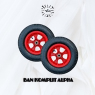 Ban Roda gerobak sorong merk Alpha Komplit berkualitas