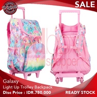 ORIGINAL smiggle Galaxy Light Up Trolley Backpack For Girl