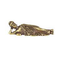 EmbraceBeauty-Mini Retro Golden Lying Buddha Statue Buddha Sculpture Figurines Copper Pure Brass Home Decoration Buddha