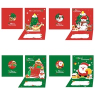 Christmas Card 3D Pop UP Santa Cards Merry Christmas Greeting Cards Xmas Party Invitations Gifts New Year Greeting Card Kid Gift