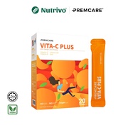 PREMCARE Vita-C Plus 3.5g x 20s | Vitamin C 500mg Immune Booster Supplement Vit E & Orange Juice