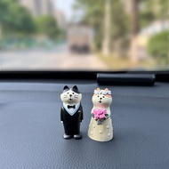 Interior zakka Confession Gift Decoration Car Balloon Groom Niche Cat Decoration Car Cute Creative Gift Car Decoration Wedding Decoration Light Luxury Bride Center Console J1RH