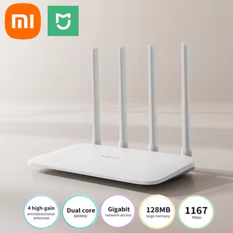 Xiaomi router 4a gigabit edition 1000m 5ghz 2,4 ghz wifi rom 16mb ddr3 64mb 128mb high gain 4 antenn